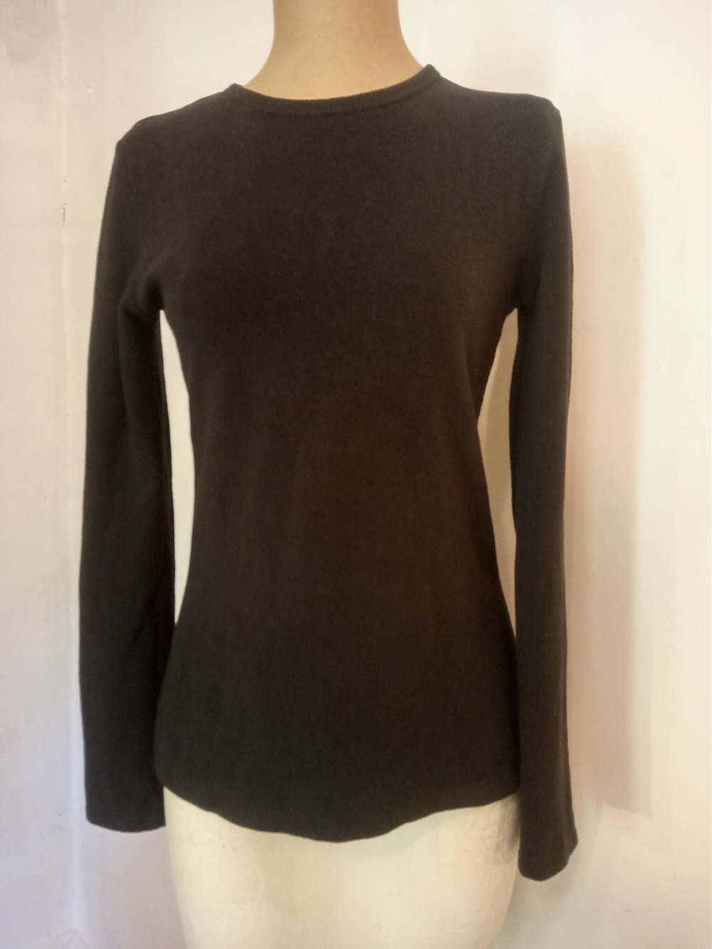 Cuddl Duds Black Fleecewear Crewneck Sweatshirt - Soft Plush